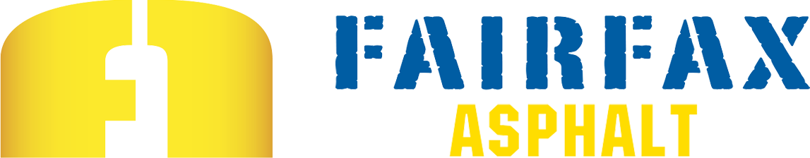 Fairfax Asphalt company logo with yellow graphic and blue text